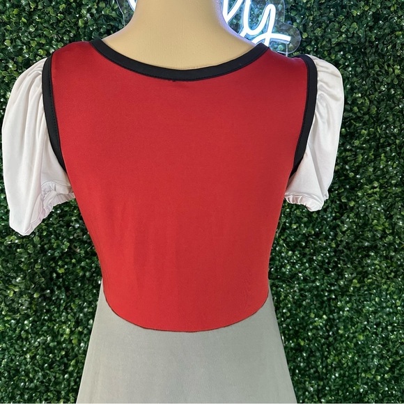 Harry Potter Gryffindor Deluxe Fit & Flare Dress Halloween Costume, Adult S/M - Picture 4 of 12